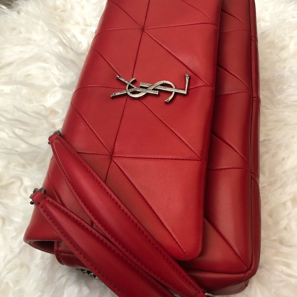 NWT Saint Laurent Patchwork Jamie Medium Bag, Red - Picture 10 of 12